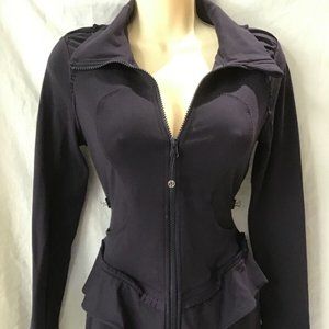 LULUEMON Athletic womans fitted warmup zip jacket